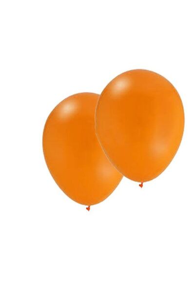 Pandoli حفلة برتقالية معدنية بلون سادة لؤلؤي 10 قطع بالون لاتكس