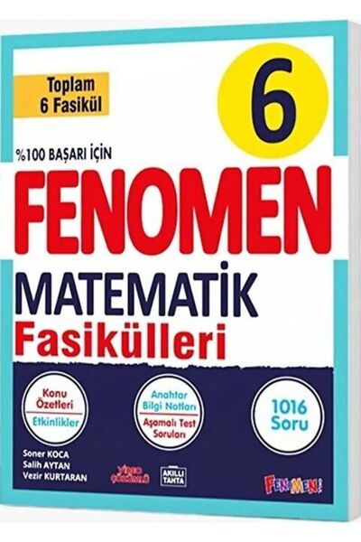 Fenomen Yayıncılık Fenomen 6.Sınıf Matematik Fasikülleri 6 Kitap Set