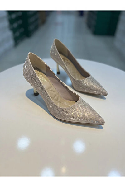 Alphus Hco Silvery Stylish Women's Heeled Shoes