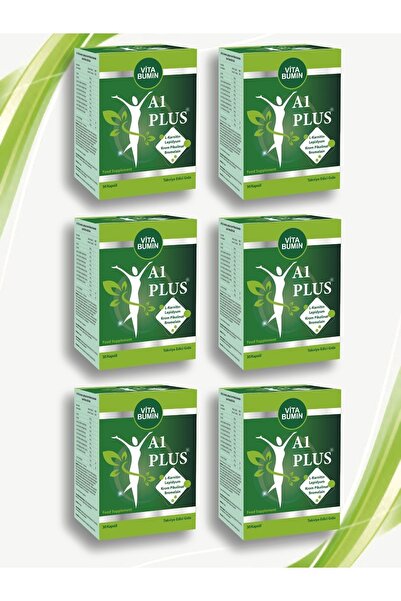 VİTABUMİN Aplus L-carnitine Lepidium - Bitkisel 30 Kapsül 6 Adet