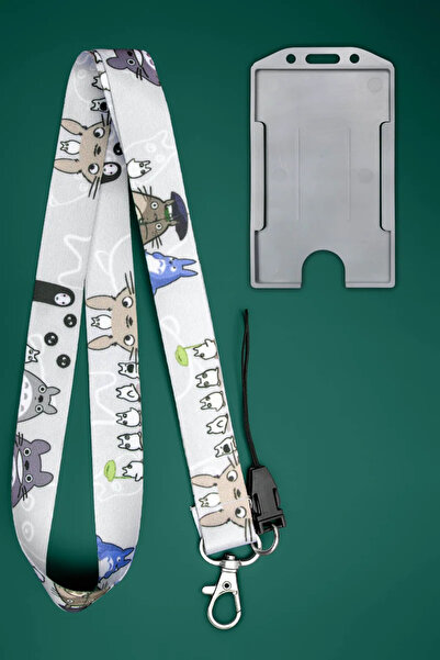 Apptakı Anime Desenli Boyun İpi Boyun Askı İpi Boyun Askısı ve Kartlık - ASS0...