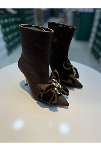 Alphus Hco Thin Heeled Bowknot Stylish Women's Boots