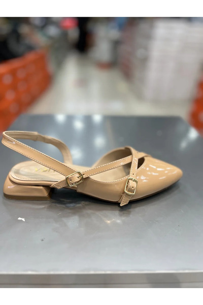 Hacıoğlu Ayakkabı Balerini eleganti pentru femei cu centura Vollex