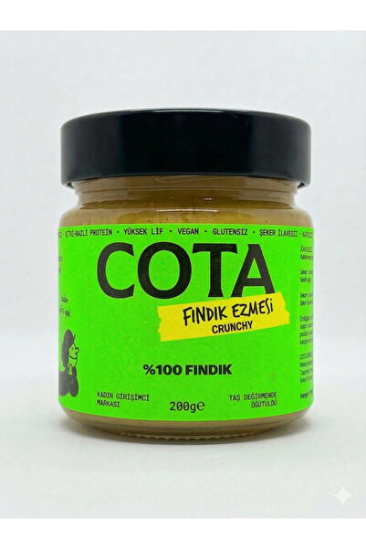 COTA GIDA Fındık Ezmesi - %100 Fındık / Crunchy