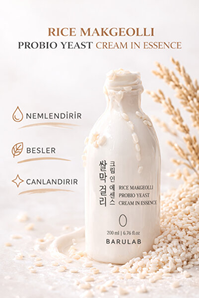 Barulab Rice Makgeolli Probio Yeast Cream in Essence - Probiyotik Mayası İçer...