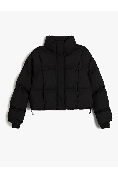 Koton Krátký nafukovací stojáček na kabát, límec, kapsa na zip, pohodlný střih