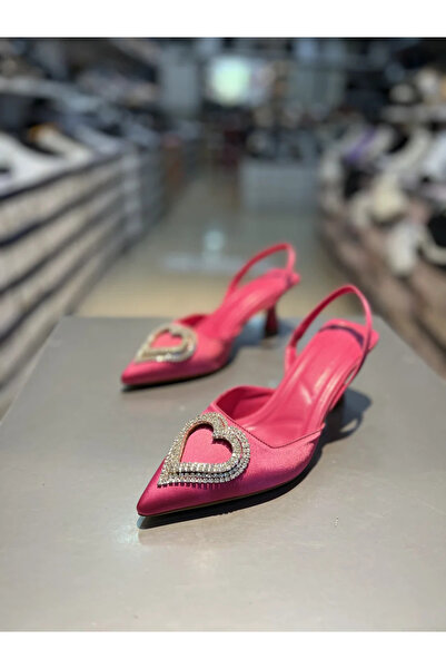 Hacıoğlu Ayakkabı Serrace satenske perle stilske cipele na petu