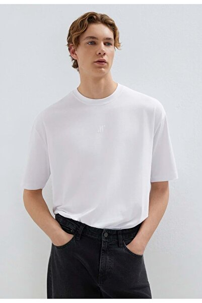 Mavi M0613438 Pro Logo Printed T-Shirt Men's T-Shirt White