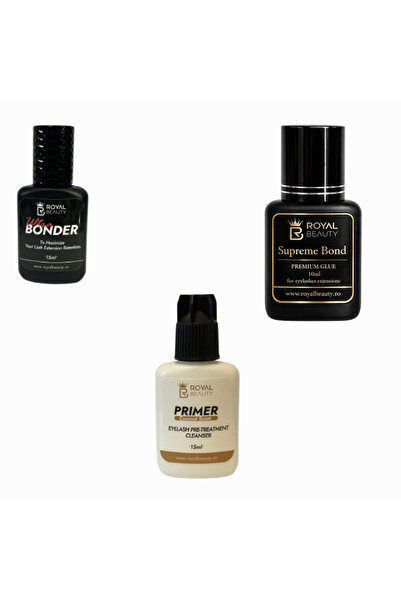 Royal Beauty Pachet Royal Supreme Bond - Adeziv profesional pentru extensii g...