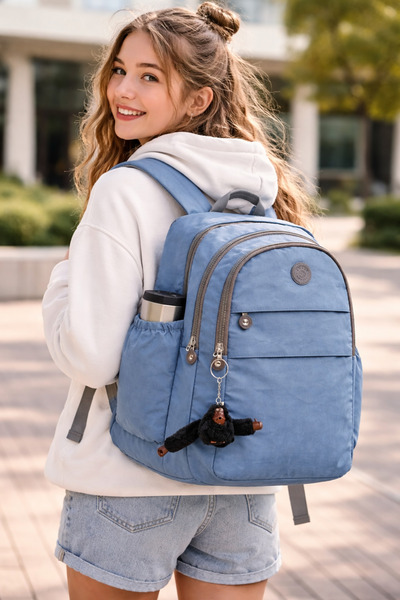 Rosso Collina Unisex țesătură șifonată, hidrofugă, cu mai multe compartimente...