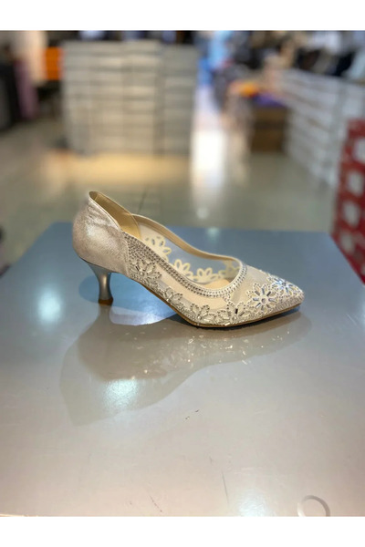 Alphus حذاء جينا بكعب منخفض شفاف