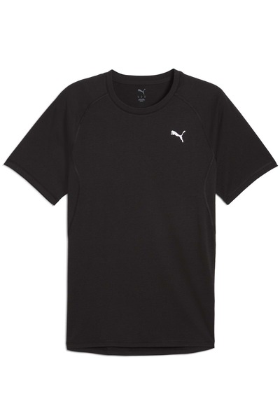Puma 526603 Run Velocity Tee Tri-Blend T-Shirt Ανδρικό T-Shirt ΜΑΥΡΟ