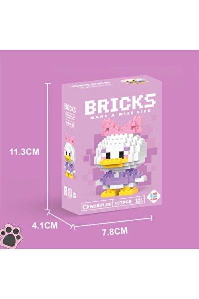 Bricks Daisy Duck Figür Seti Karakter Mini Blok Yapı Oyuncağı – Koleksiyonluk...