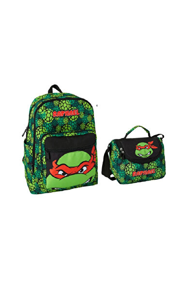 TMN Set de nutriție pentru rucsac școlar Ninja Turtles Rapheal