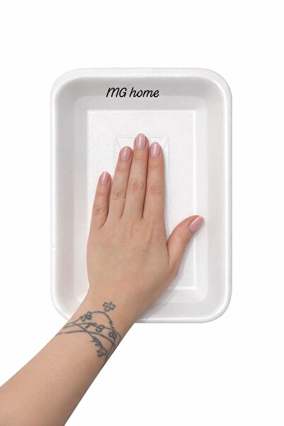 VENON 10 Adet ❤️ 2000 Gramlık Dikdörtgen Köpük Tabak ❤️ 26 Cm x 17 Cm ❤️ Mana...