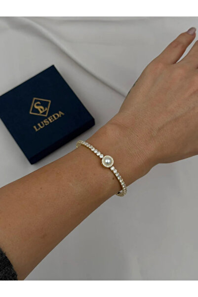 Luseda سوار VIP قابل للتعديل مزين باللؤلؤ وحجر الزركون