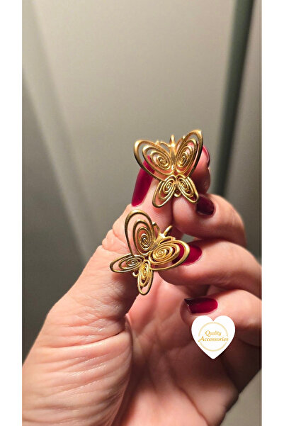 Quality Accessories Özel Tasarım Füsun Kelebek Küpe – Masumiyet Müzesi Altın ...
