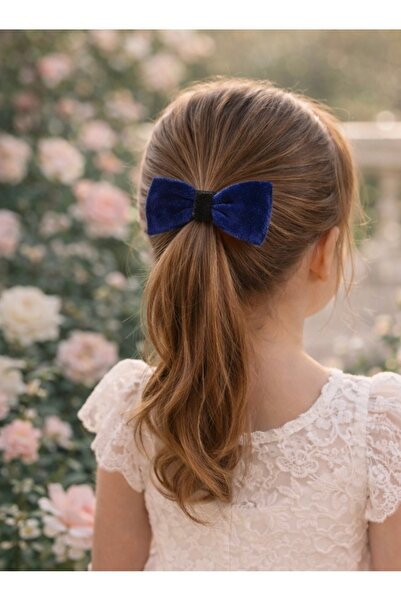 Cotton Hearts Atelier Bit Önleyici Büyük Fiyonk Toka - Lacivert