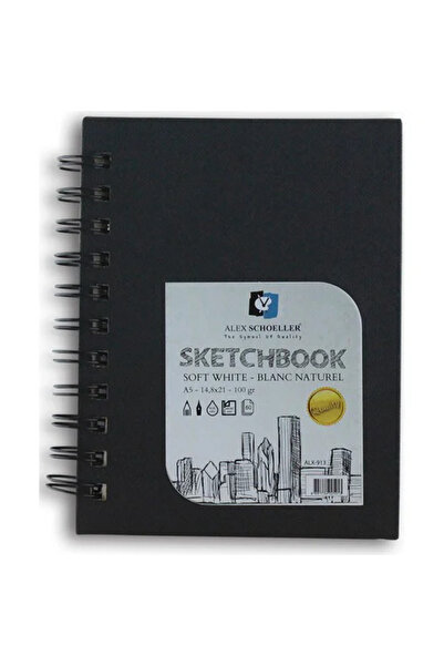 Alex Schoeller Caiet cu spirală neagră