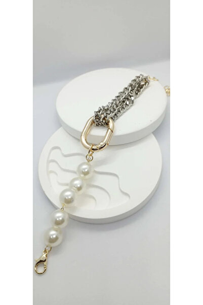 ndjewelry سوار من اللؤلؤ والسلسلة