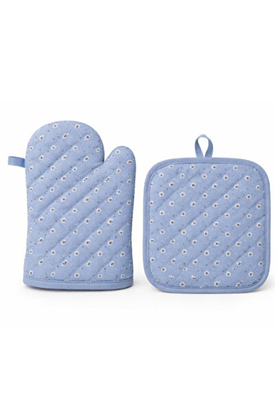OEM Premium textile oven mitt and pot holder set, thermal protection for cook...