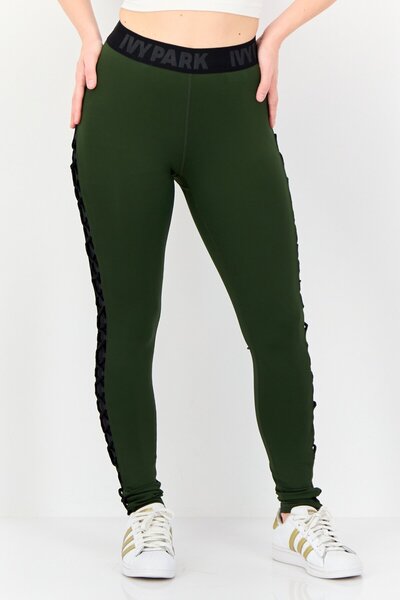 Ivy Park Women Sportswear Fit Lace Training Leggings, Olive