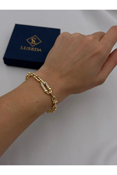 Luseda سوار VIP قابل للتعديل بطول 18+4 سم مع حلقة سلسلة مفصلة من الأعلى