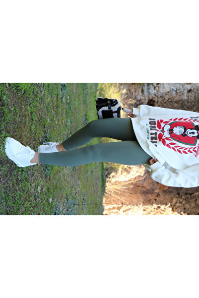 bytugcekaya Leggings cu dungi verzi