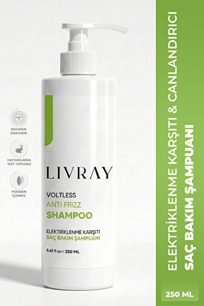 Livray Elektriklenme Karşıtı & Kabarma Önleyici & Canlandırıcı Saç Bakım Şamp...