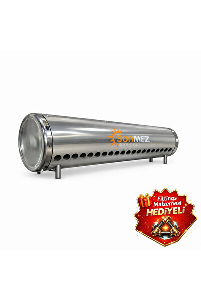 Sönmez Solar KROM 24x Vakum Tüplü Güneş Enerjisi Sıcak Su Deposu (SADECE DEPO...