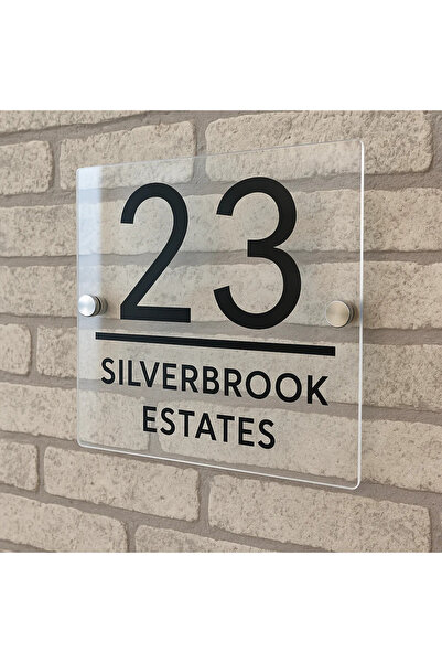 Outdoor One Kişiye Özel Pleksi Kapı İsimliği | Yazılı Pleksi Apartman & Site ...