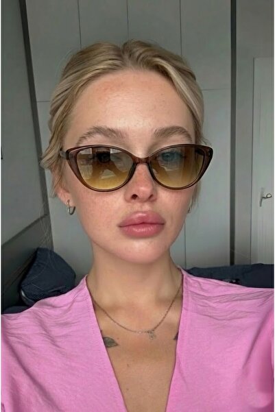 BluePepper Crow |   Sunglasses Brown Frame Brown Glass Color Cateye Model 52 ...