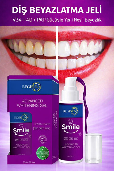 oliways BEGISUN Smile Diş Beyazlatma Jeli – V34 + 4D + PAP Teknolojisi