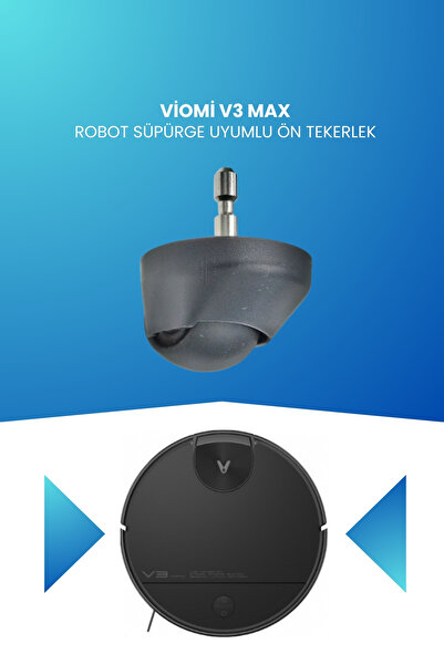 ELECTROLL العجلة الأمامية المتوافقة مع مكنسة Viomi V3 الروبوتية V-RVCLM26B