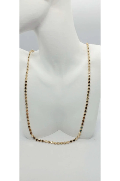 ndjewelry Gold Rose Renk Ezme Zincir (70 CM)