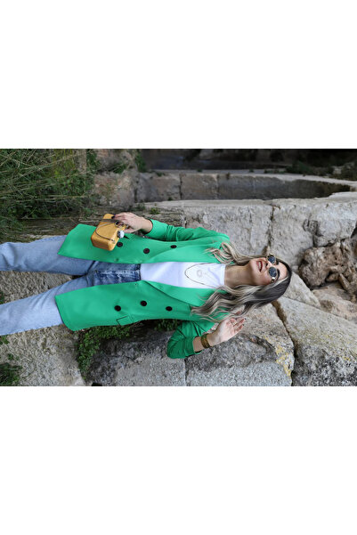 bytugcekaya Açık Yeşil Üç Düğme Blazer