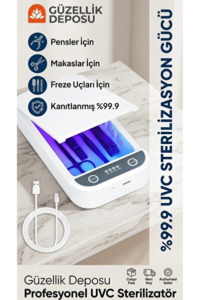 Güzellik Deposu Uv Sterilzasyon Cihazı Tırnak Ürünleri Steril Cihazı Pens,Mak...
