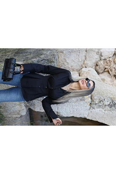 bytugcekaya Μαύρο πλισέ πουκάμισο