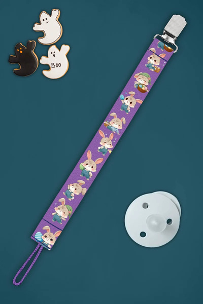 Apptakı Tavşan Yavruları Bebek Emzik Askısı Emzik Zinciri Emzik Tutacağı Emzi...