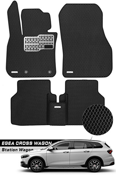 TORPEDO Fiat Egea Cross Wagon Uyumlu Hücreli Premium Eva Paspas Seti Tam Set ...