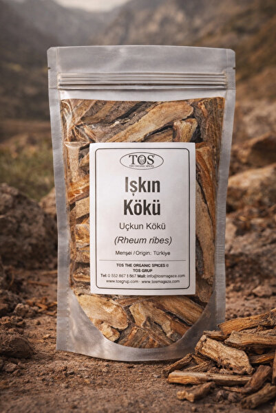 TOS The Organic Spices Işkın Kökü 1 kg (1. KALİTE) Rheum Ribes / Işgın - Uçkun