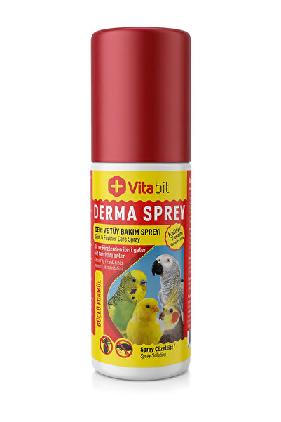 Derma Sprey 150 Ml. Tüm Kafes Kuşlar Için Bit Ve Pire, Deri Ve Tüy Bakımı Spreyi