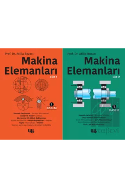 Literatür Yayıncılık Makina Elemanları (2 Cilt Takım) / Atilla Bozacı / Liter...