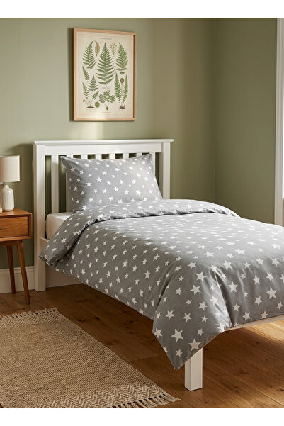 Garden Home Set cuvertură de pilota cu model de stea țesute Ranforce, gri (Fă...