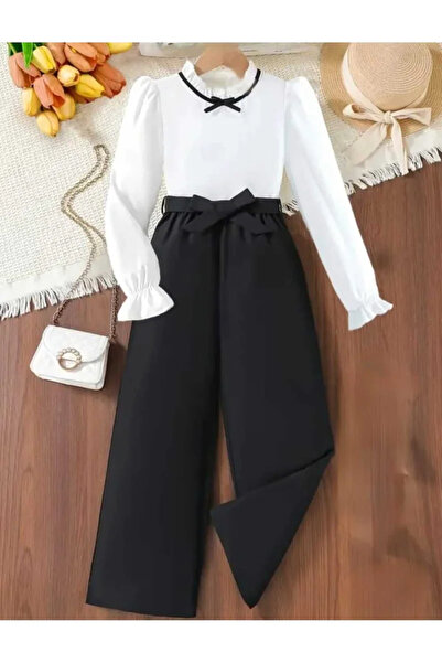 shop Cămașă cu mânecă lungă și pantaloni, set de 2 piese, pot fi purtate iarna