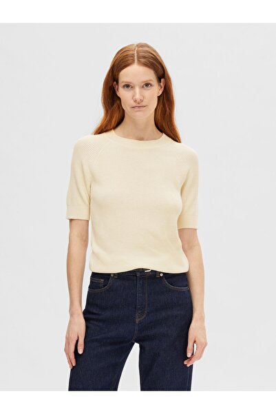 Selected Femme Strickoberteil Viskosemix