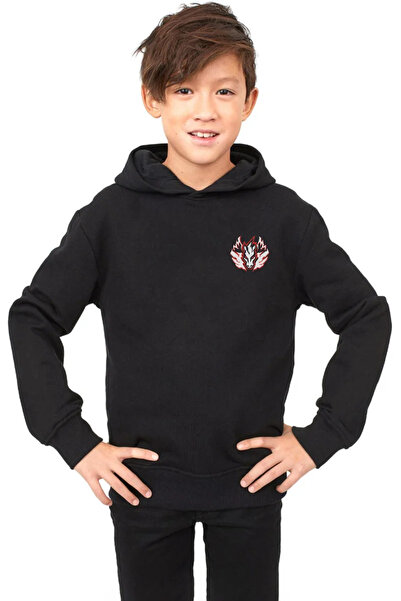 Tshirthane Mr Beast crna majica sa kapuljačom za decu 3ip pola lica