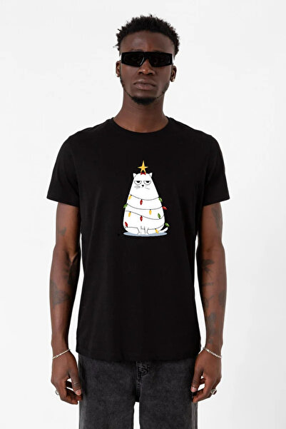 Tshirthane Grumpy Christmas Men's Black T-Shirt