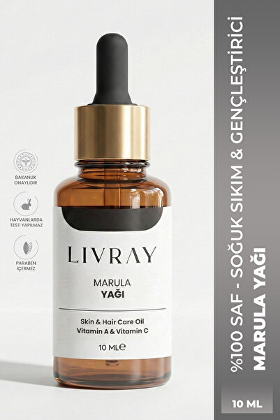 Livray Marula Yağı - %100 Saf ve Soğuk Sıkım (10 ML)