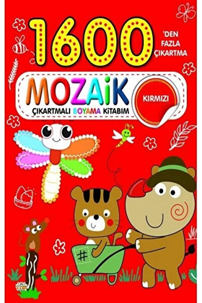 Generic Brand كتاب تلوين ملصقات الفسيفساء باللون الأحمر أكثر من 1600 ملصق